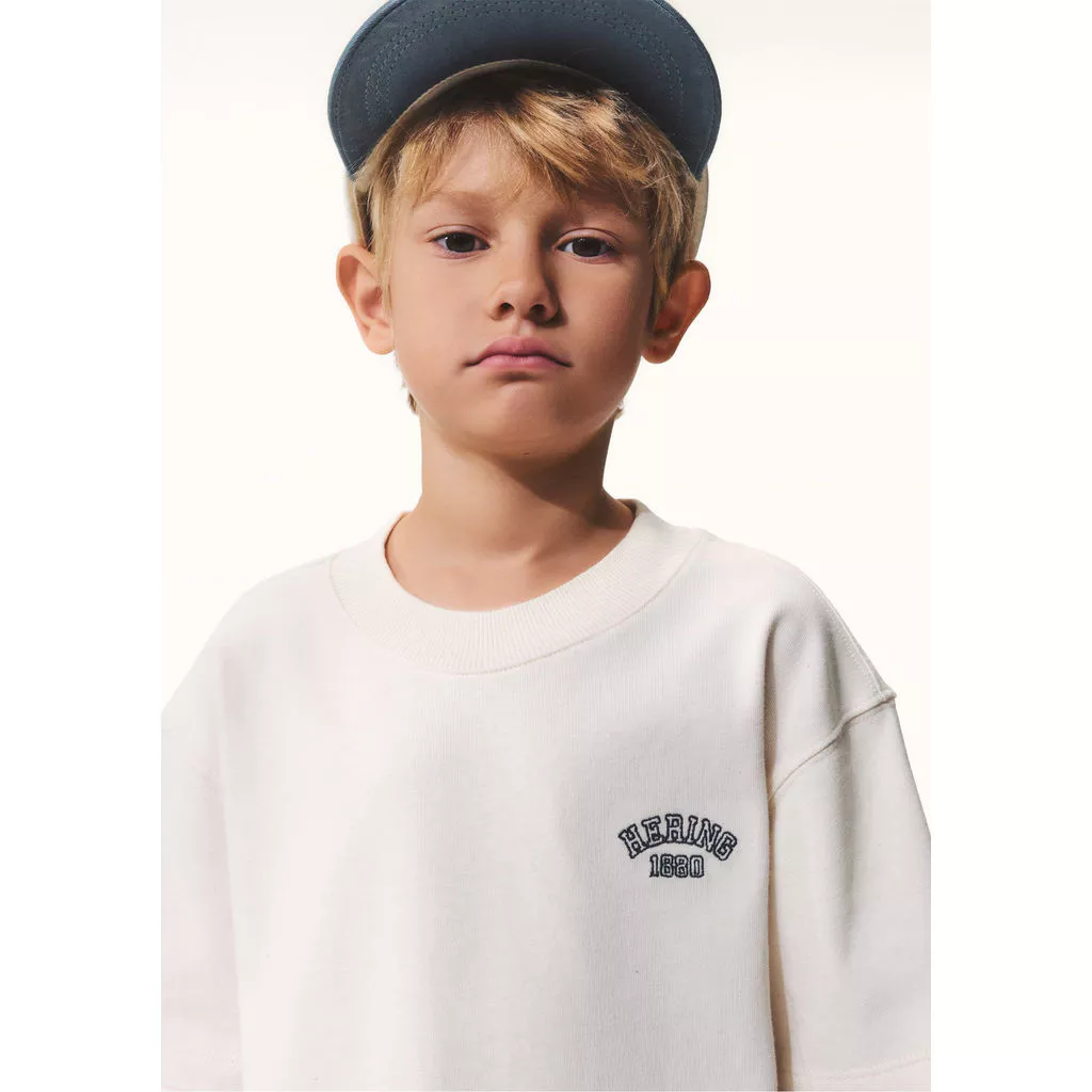 Camiseta Infantil Menino Oversized Bordada