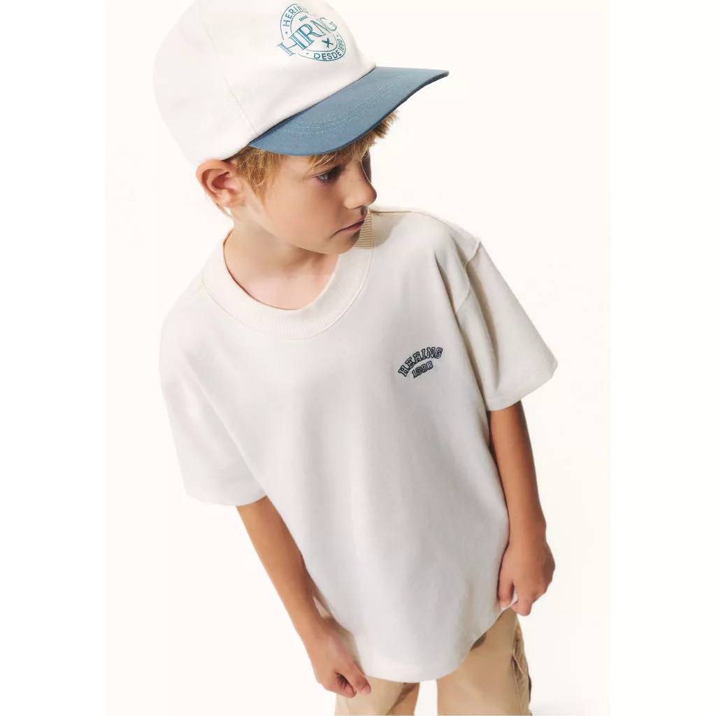 Camiseta Infantil Menino Oversized Bordada